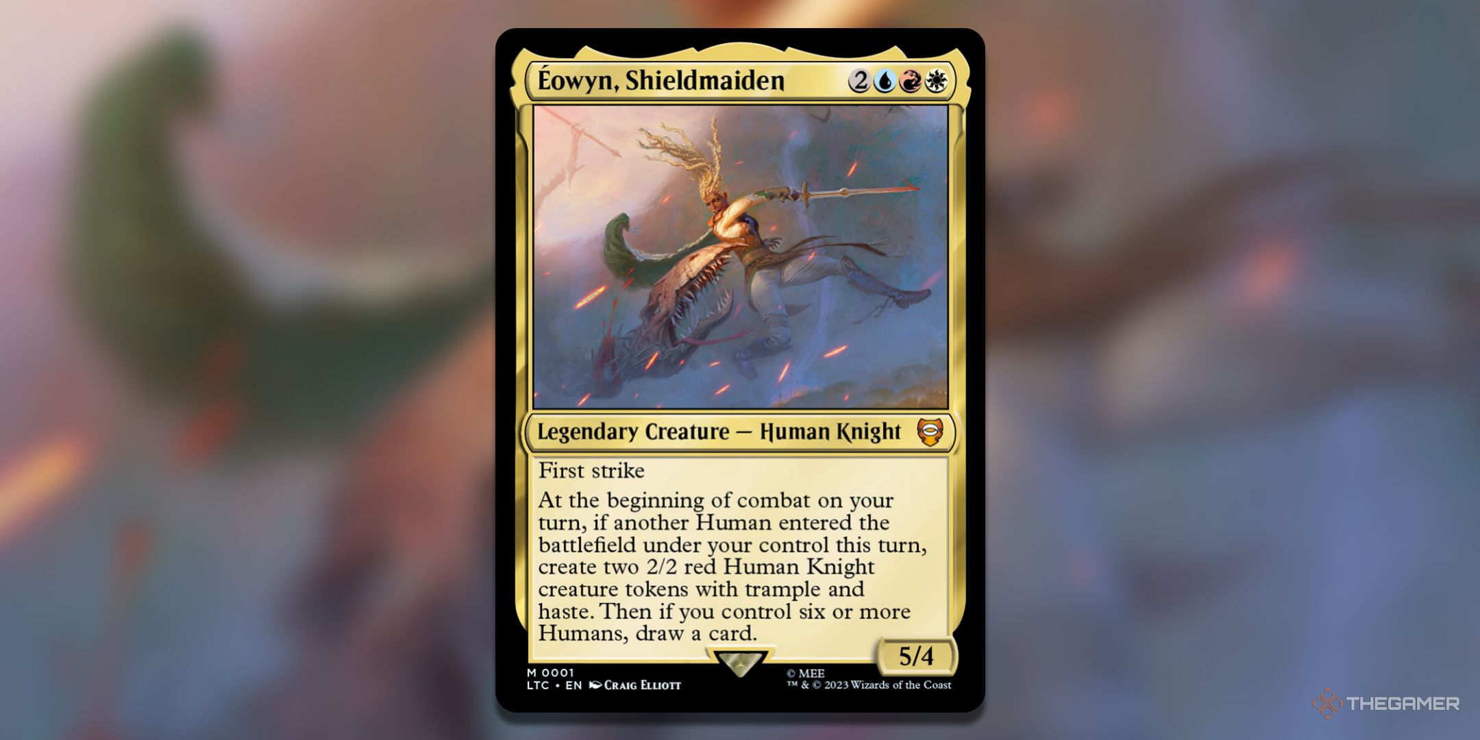 eowyn mtg commander deck Eowyn, the Shieldmaiden LotR HUMAN TRIBAL Magic MTG Custom Commander Deck