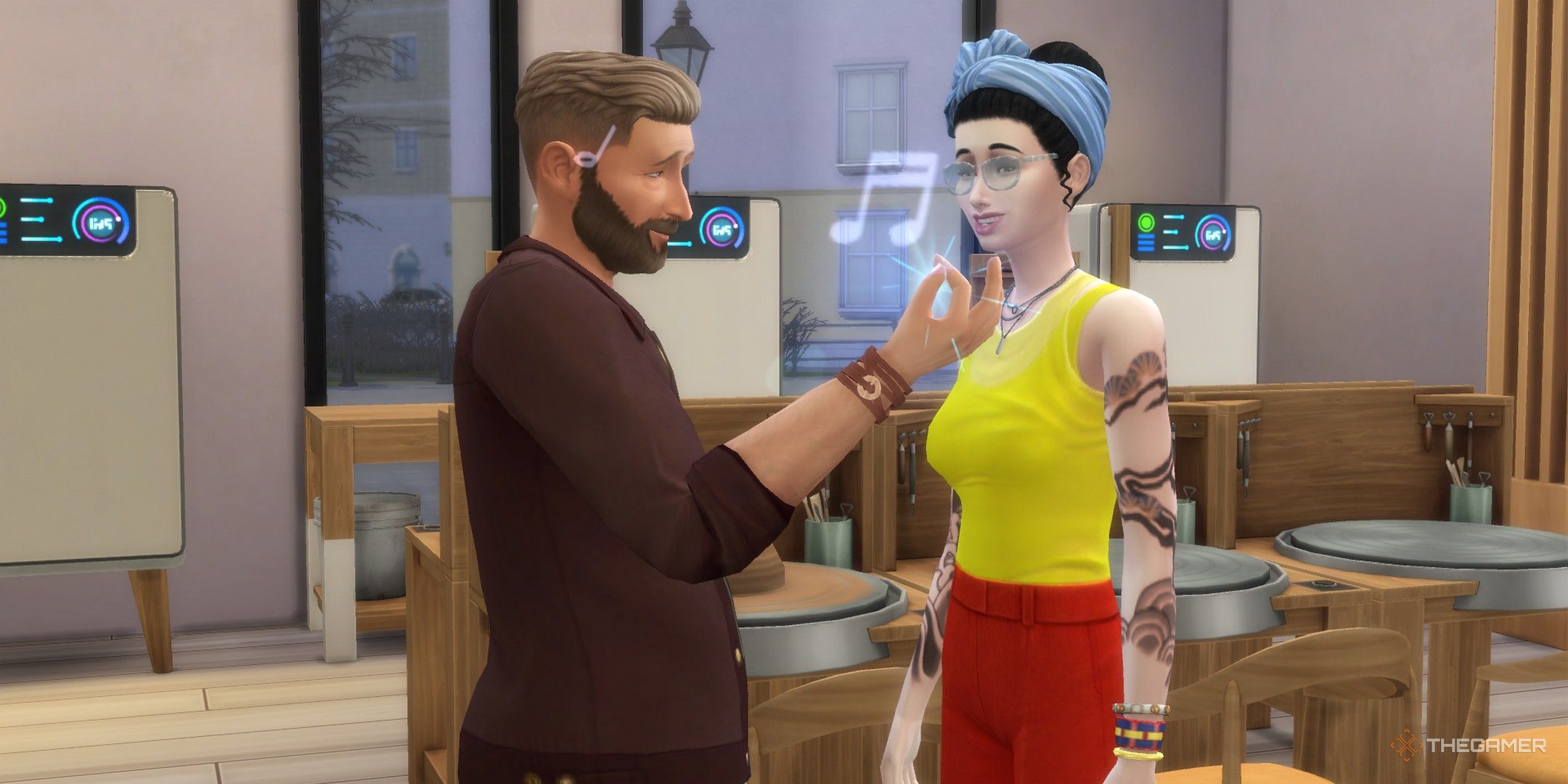 Gert Koopman giving a Sim his Skill Mastery Perk in The Sims 4 Businesses and Hobbies.