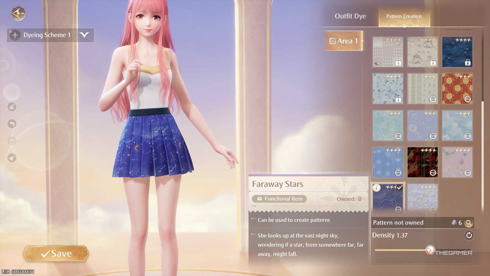 How To Use Patterns In The DIY Shop In Infinity Nikki
