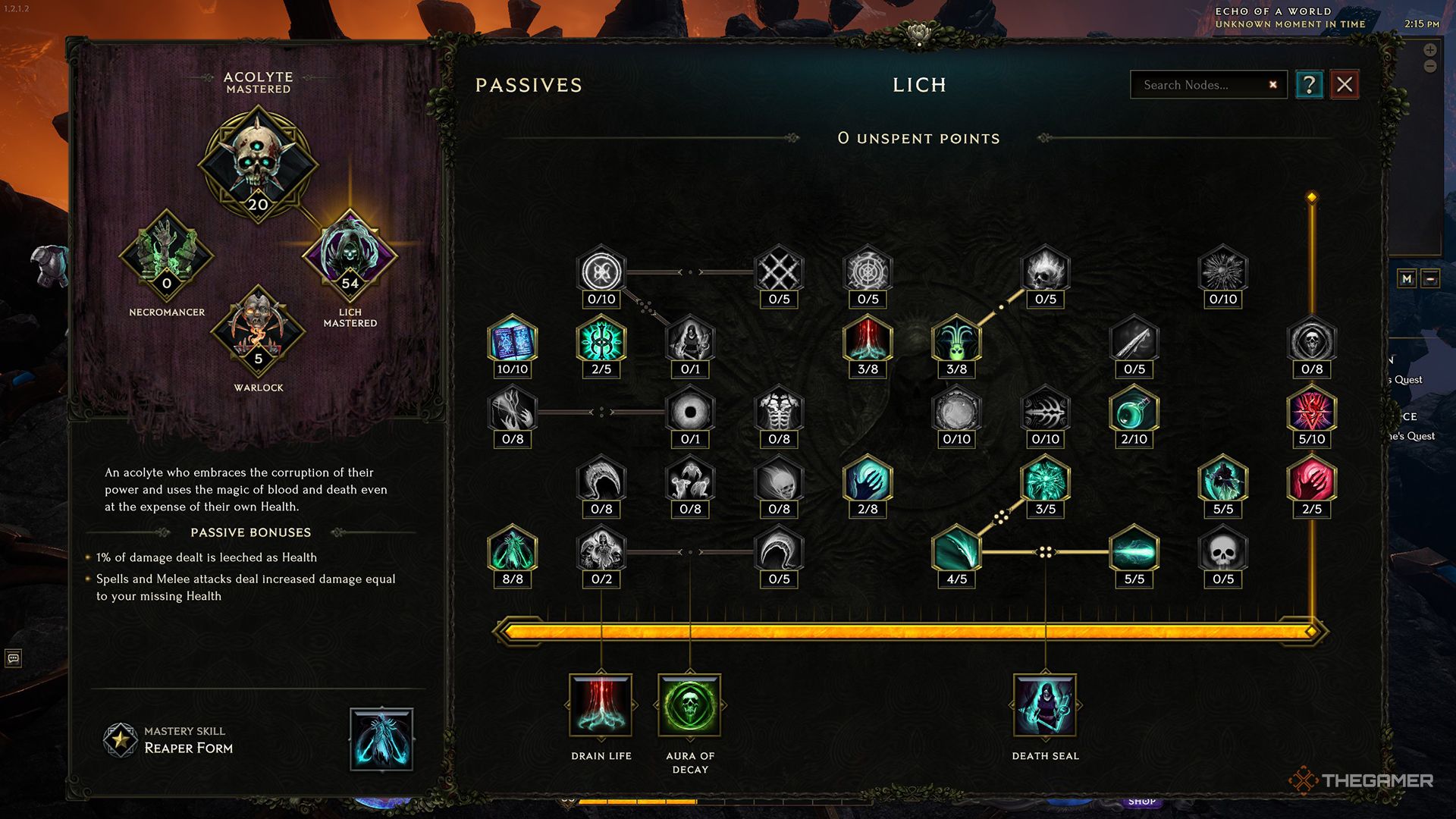Death Seal Reaper Lich Leveling Build Guide For Last Epoch