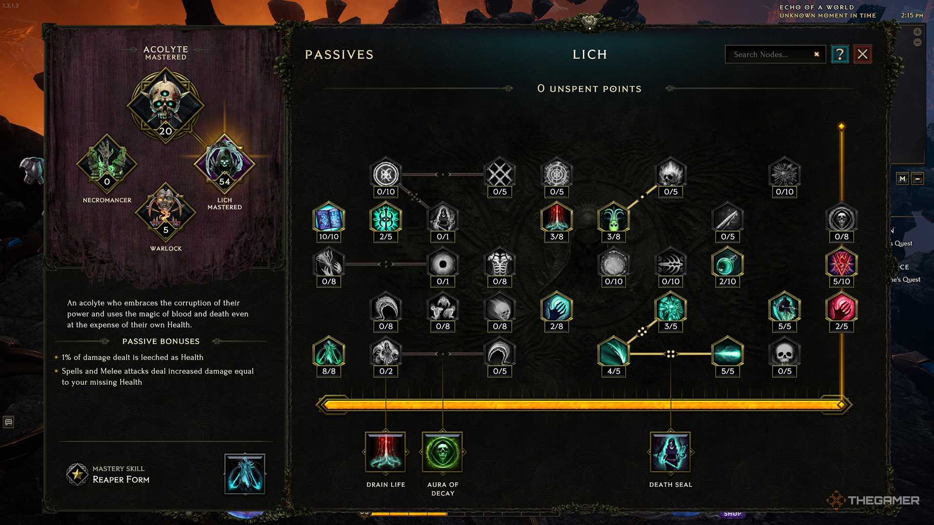 Lich Tree Death Seal Reaper Lich Leveling Build Guide For Last Epoch