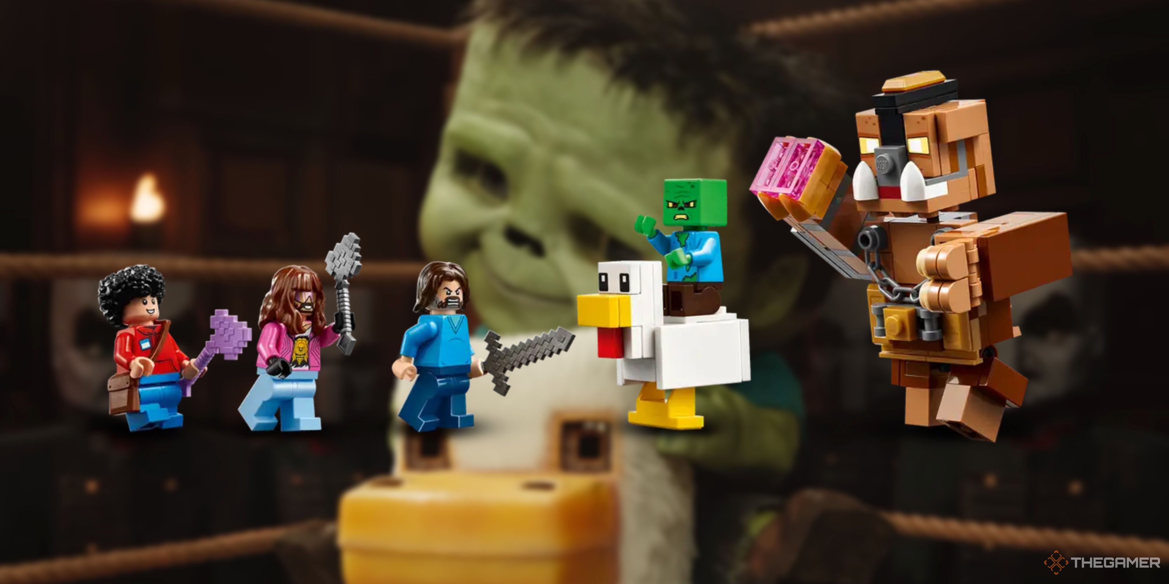 A Minecraft Movie's Chicken Jockey Scene Is A Lego Set You Can Buy