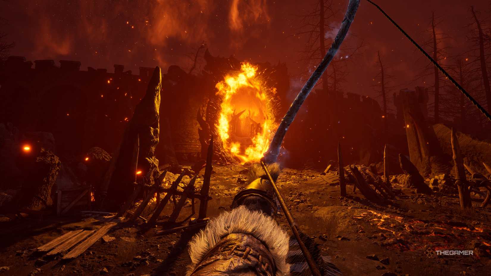 Oblivion Archer Aiming At Oblivion Gate