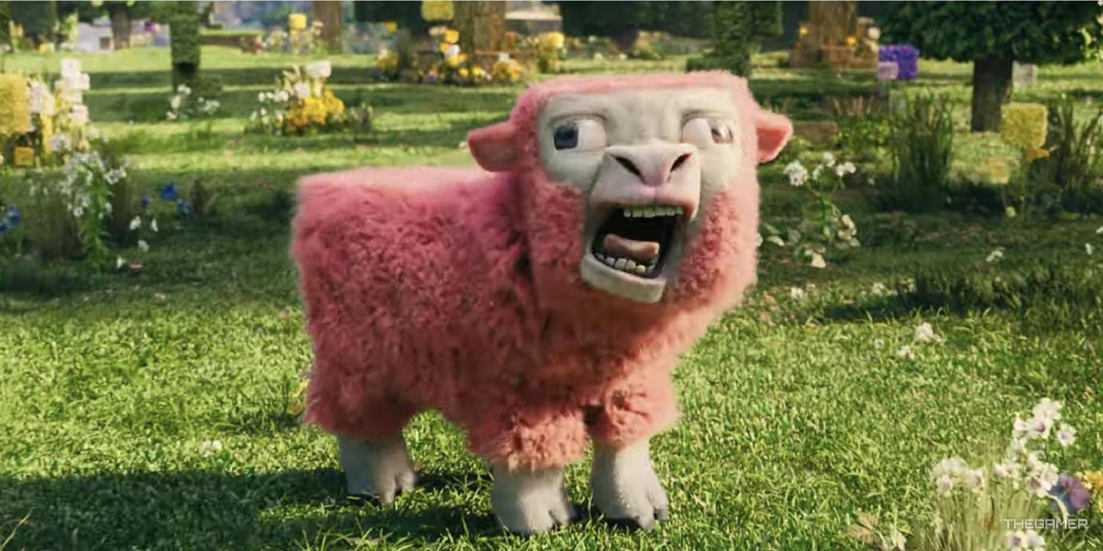 Pink sheep from A Minecraft Movie bleeting featured image.