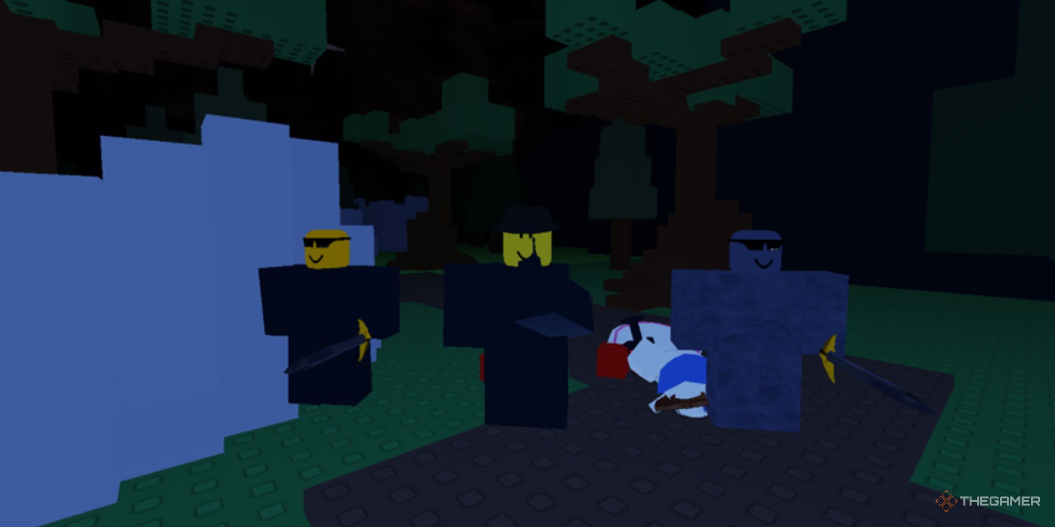 Roblox Forsaken - Forsaken killer gameplay with C00lKidd Mafioso using his special ability to farm coins.