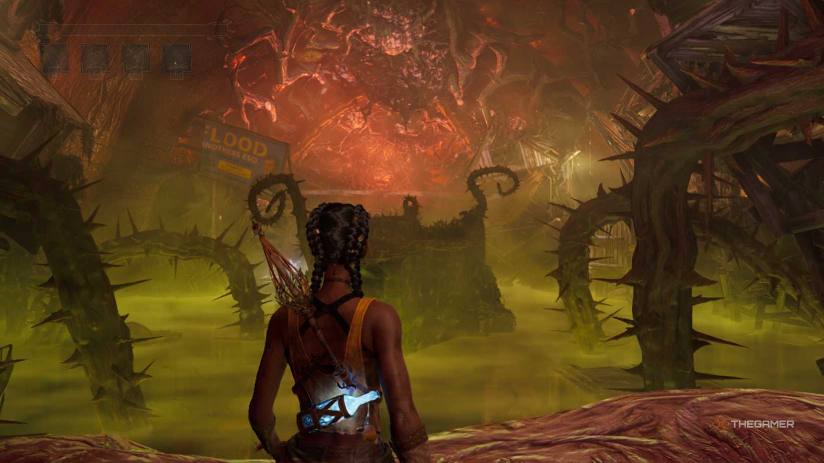 Hazel inside the two-toed tom's smelly belly.