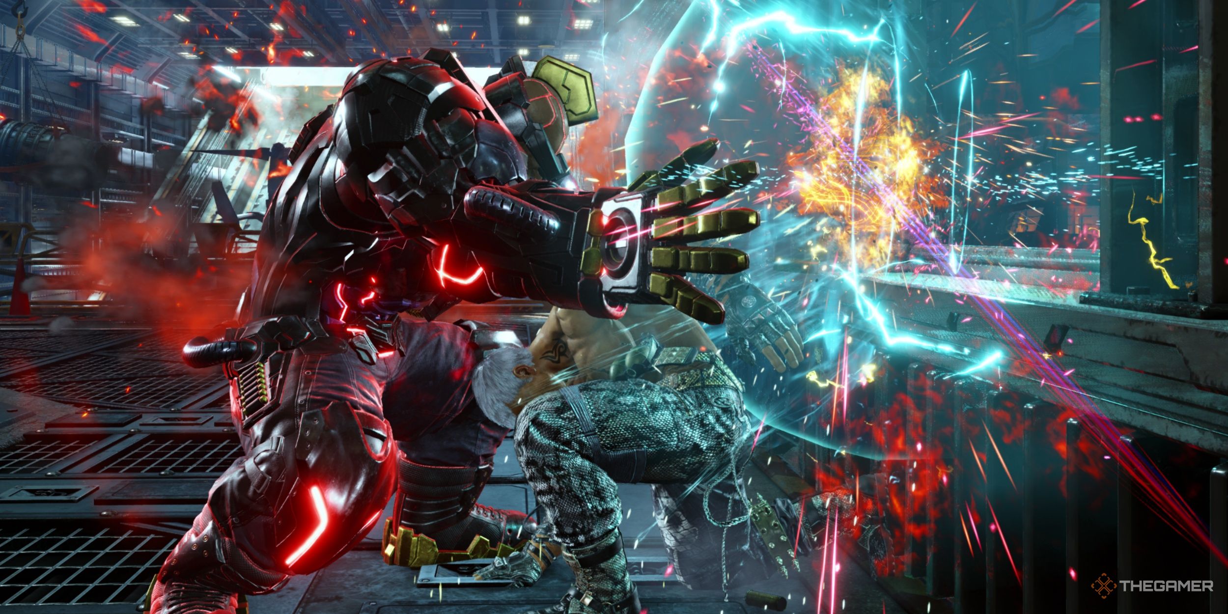 Jack-8 executing his new Jab Elbow > Make Some Noise string on Bryan in Tekken 8.