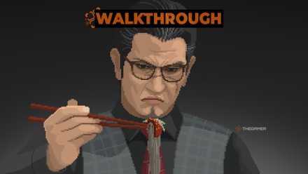 The Bartender Finishes Cold Noodles in Dave the Diver's Ichiban's Holiday DLC.-1.