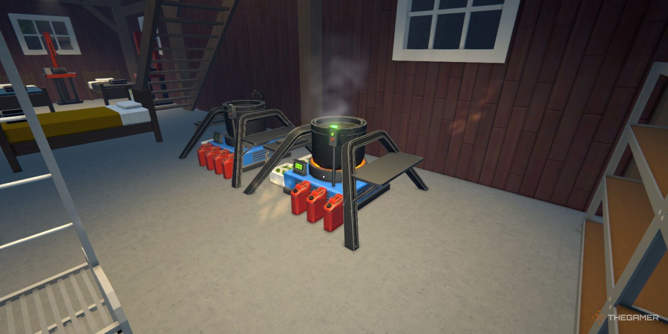 In Schedule 1, two cauldrons are placed side by side.