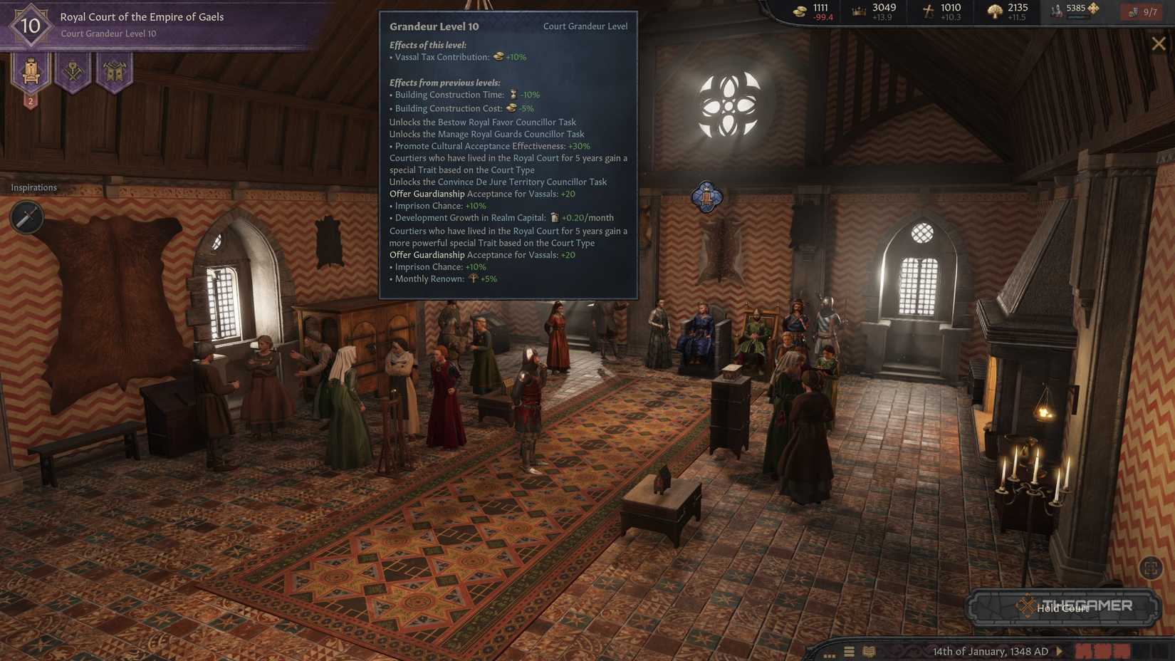 How To Raise Court Grandeur In Crusader Kings 3