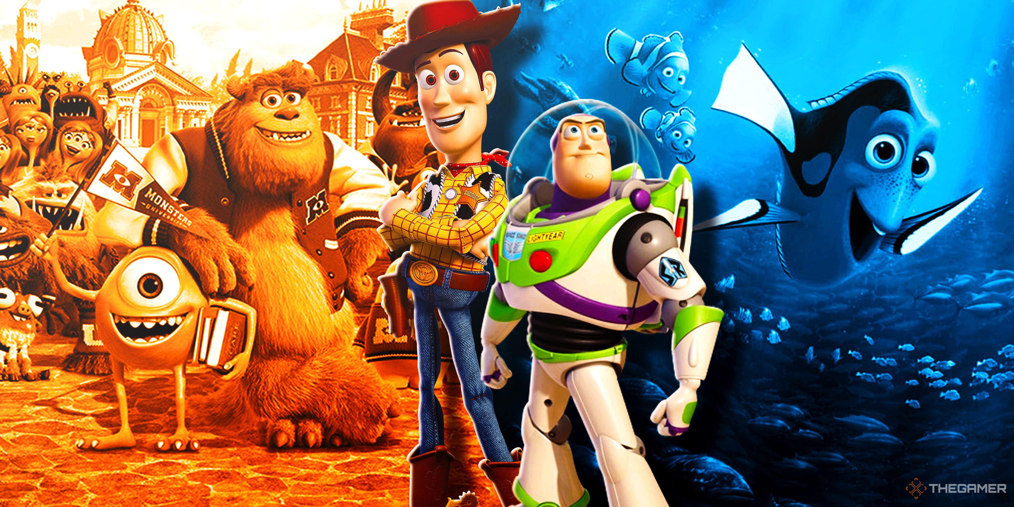 Monsters University, Toy Story 3 and Finding Dory.