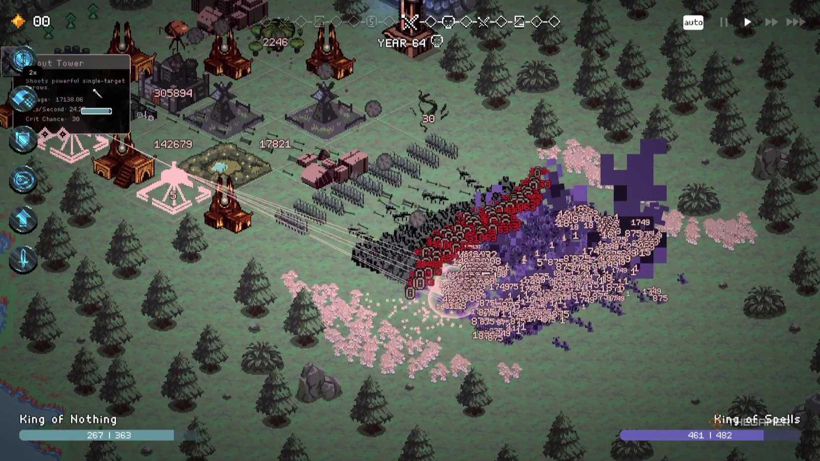 A castle throws many stone balls in a second in 9 kings.