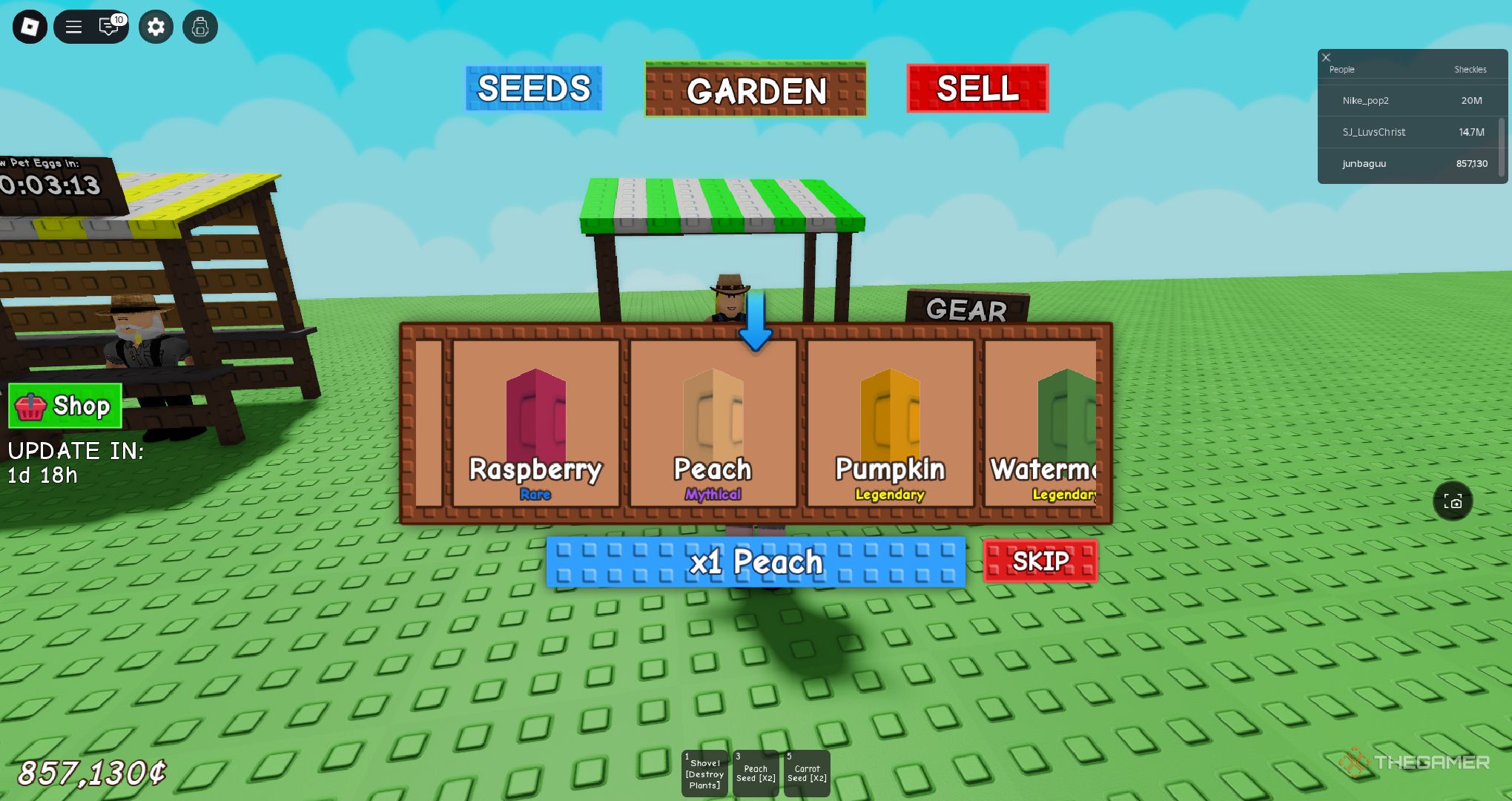 Grow a Garden] 10 Exotic Flower Seed Pack | Permanent | via Gift | Gamepass | Fast Delivery
