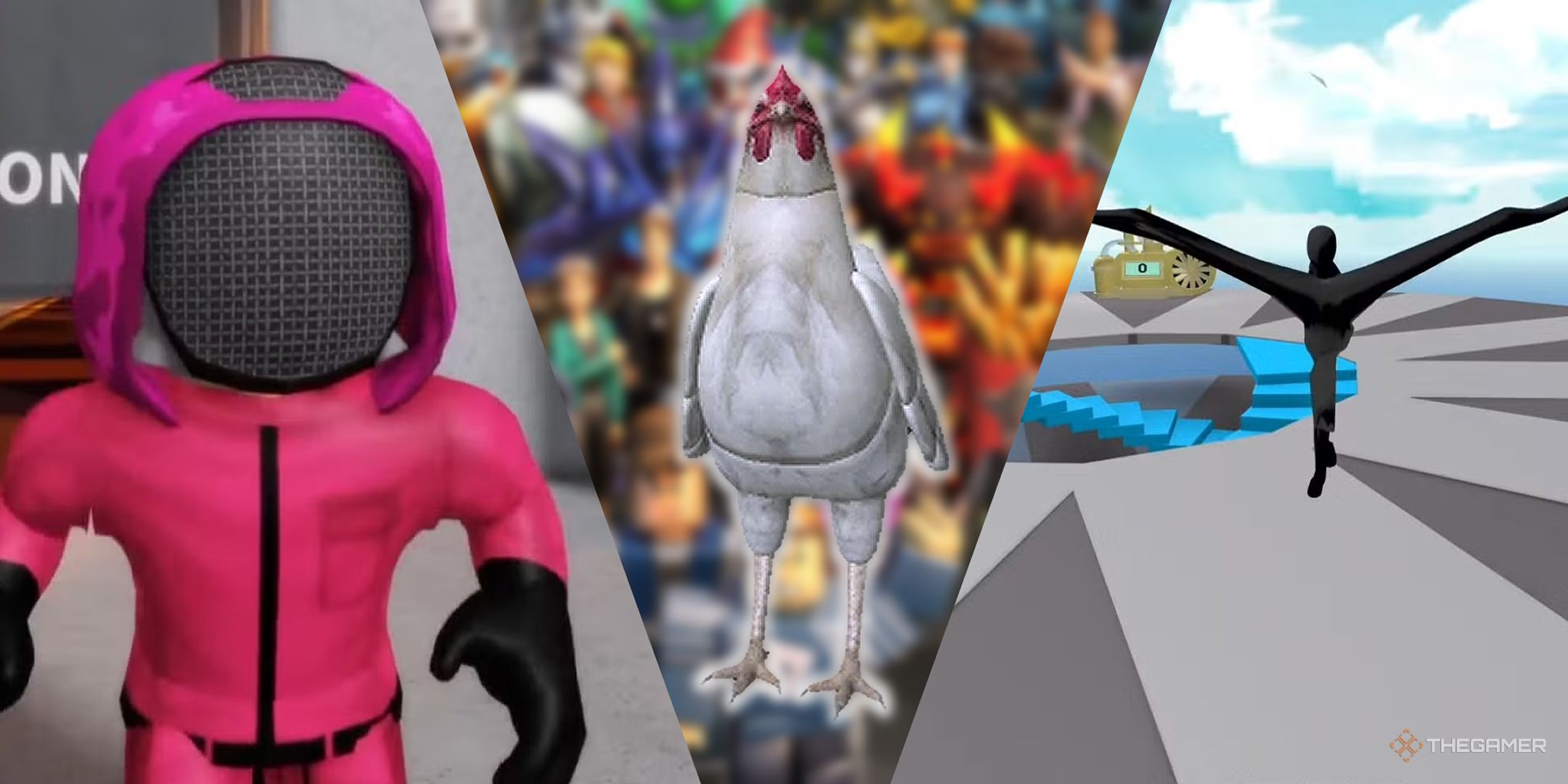 A Split Image Featuring Avatars from Roblox.