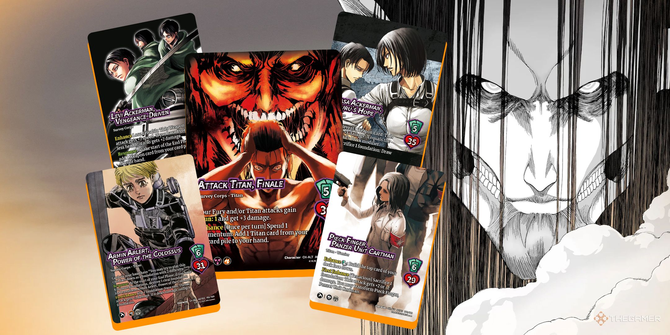 進撃の巨人 UNIVERSUS シリアルナンバー 13 Attack titan Check Out Attack On Titan: Apocalypse's Exclusive Alt-Art