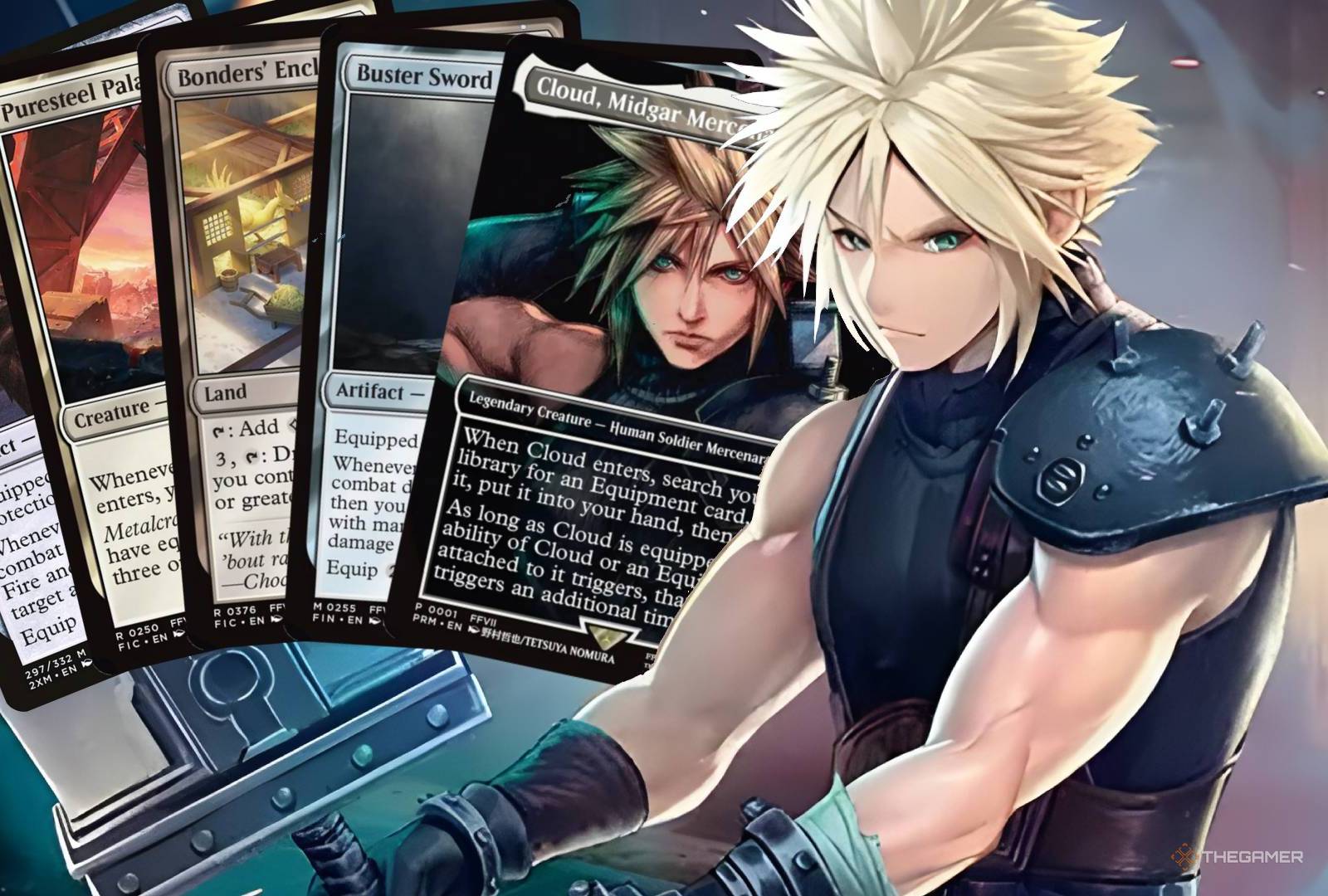 cloud midgar mercenary mtg card Magic The Gathering - Universes Beyond - Final Fantasy EXCLUSIVE FFVII Cloud Promo!