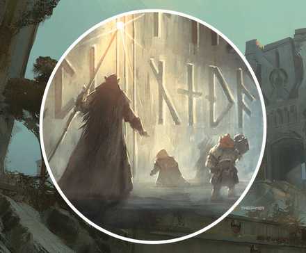 A high-level party explores a dungeon in DND.