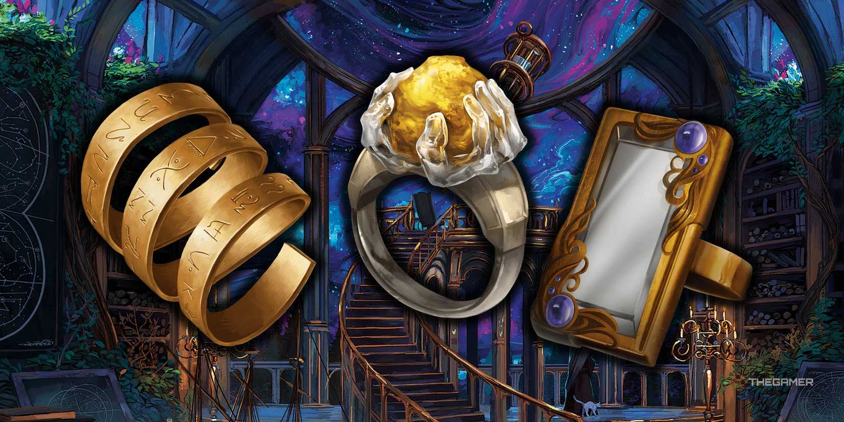 Three magic items in front of a magical observer in TND. 