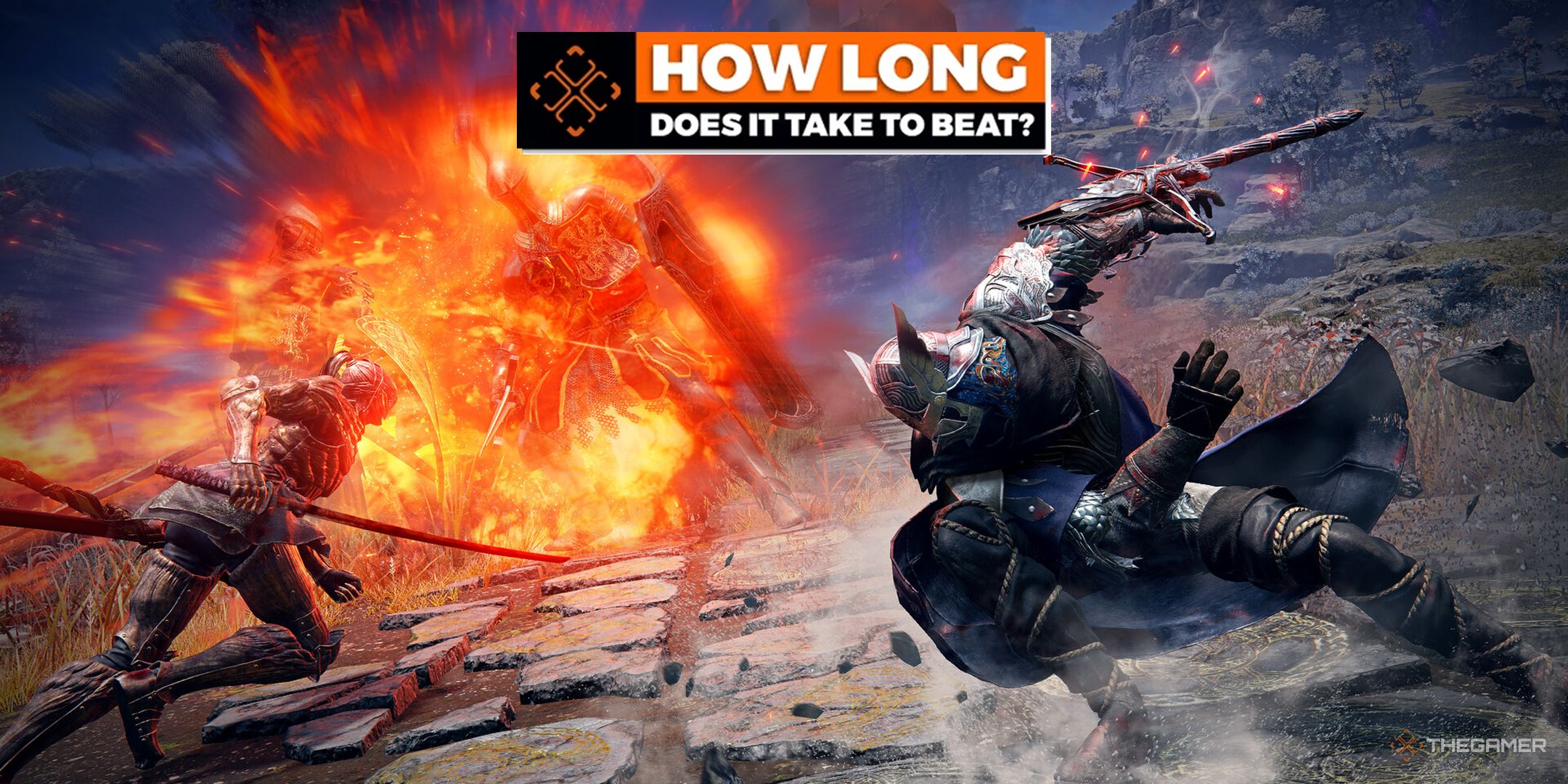 Executor and Wylder in Elden Ring Nightreign fight a soldier on the road. How long does it take to hit the template on top.