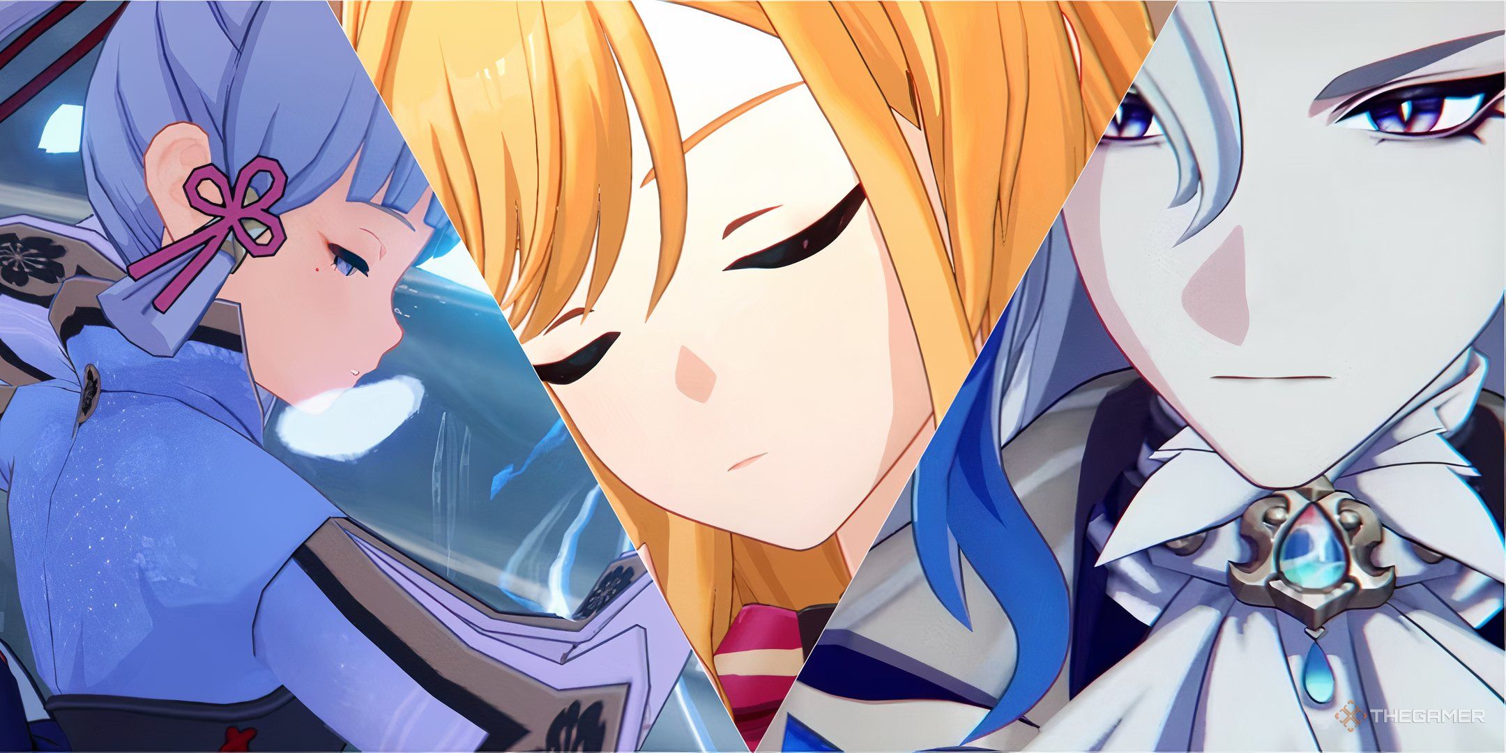 Genshin Impact escoffier in the picture with kamisato ayaka and neuvillete.