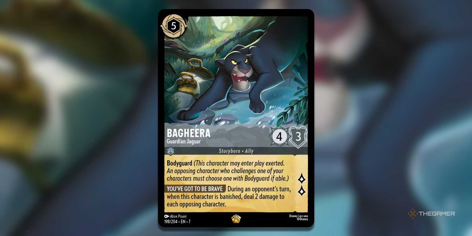 bagheera lorcana card Bagheera, Guardian Jaguar