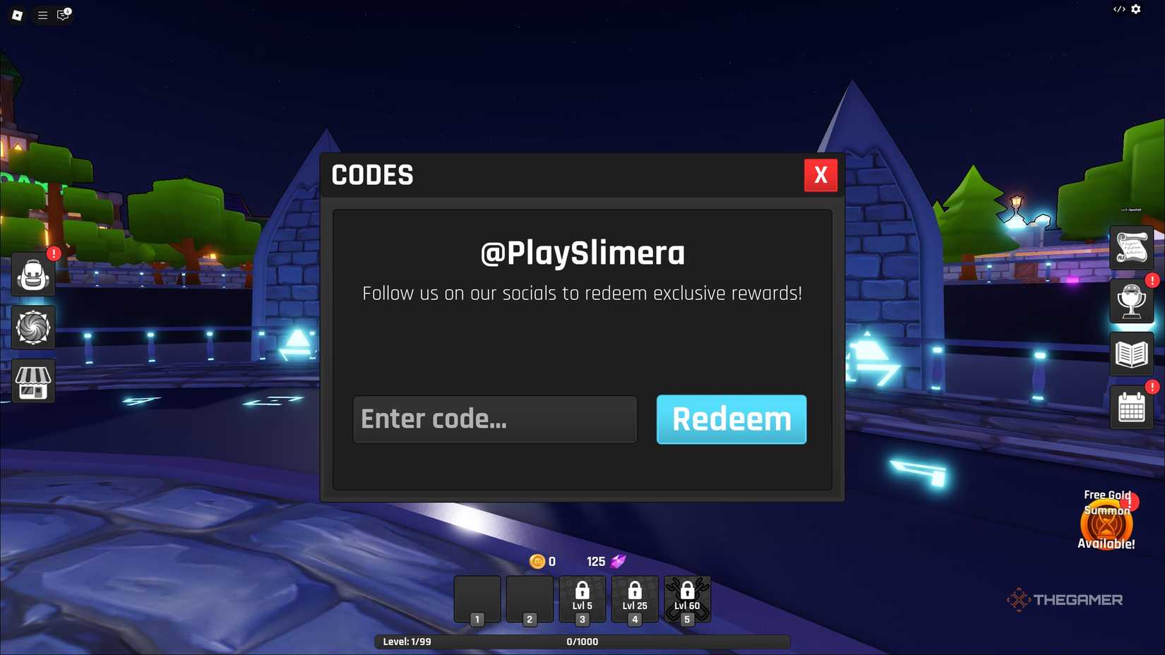 Slimera Codes - Roblox