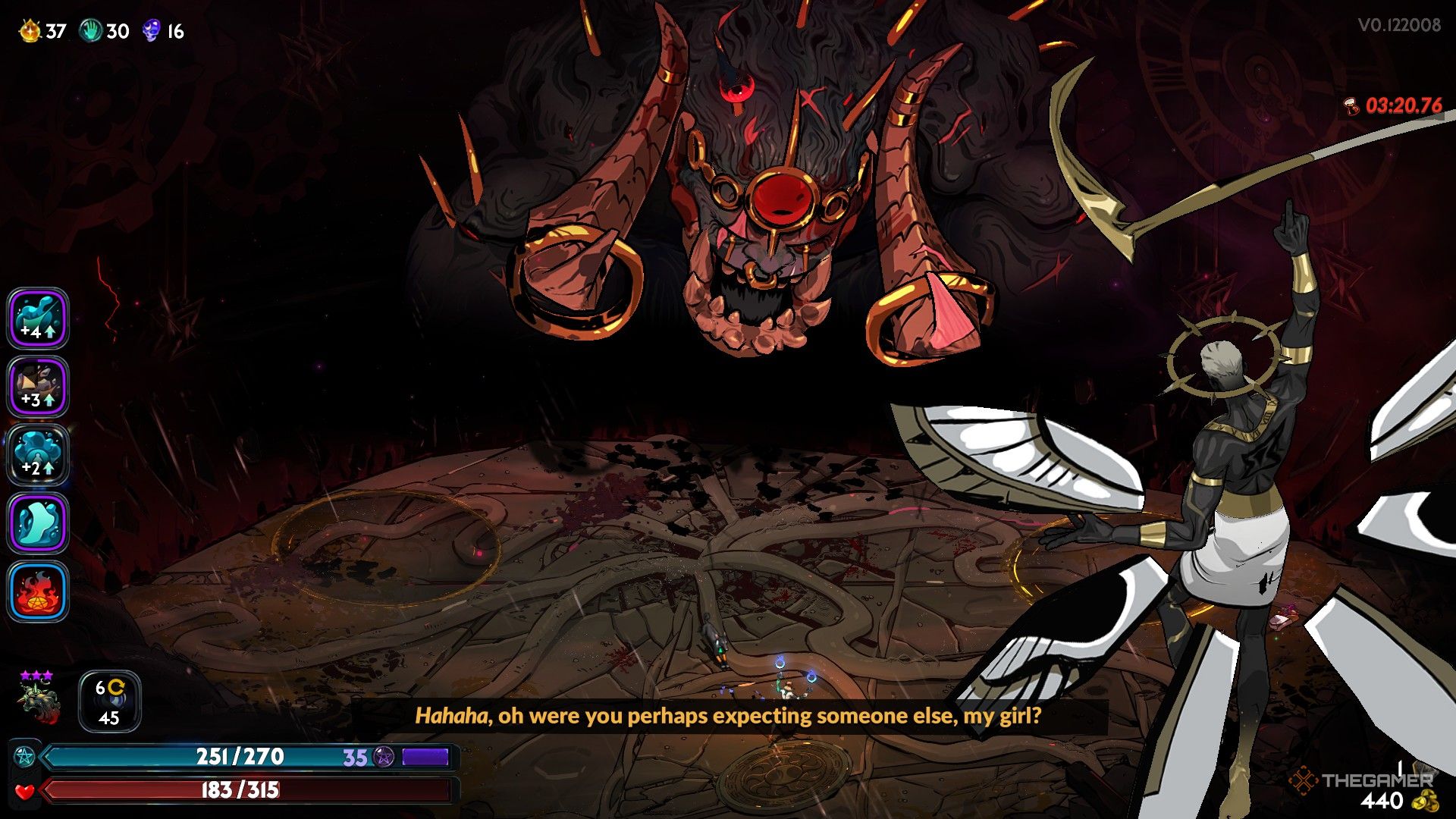 Chronos appears in Zeus's place during Typhon's phase transition in Hades 2.