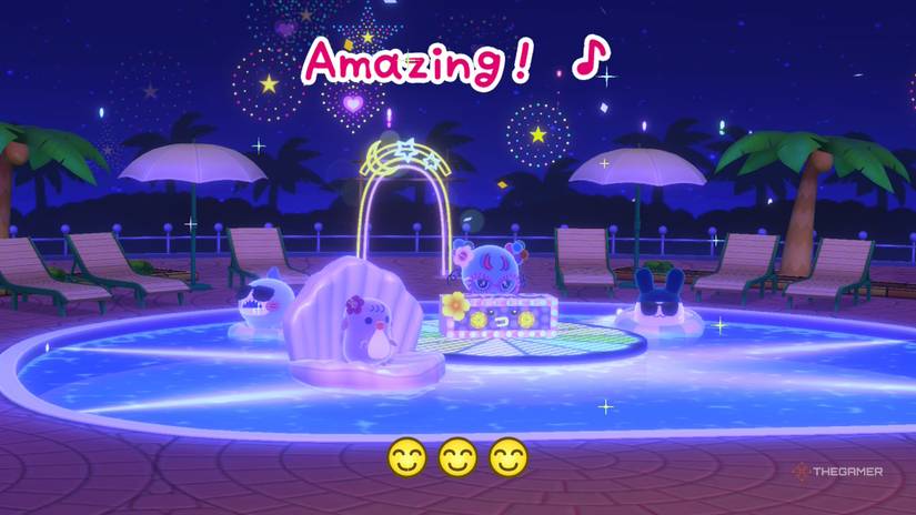 فروشگاه استخر شبانه در Tamagotchi Plaza.