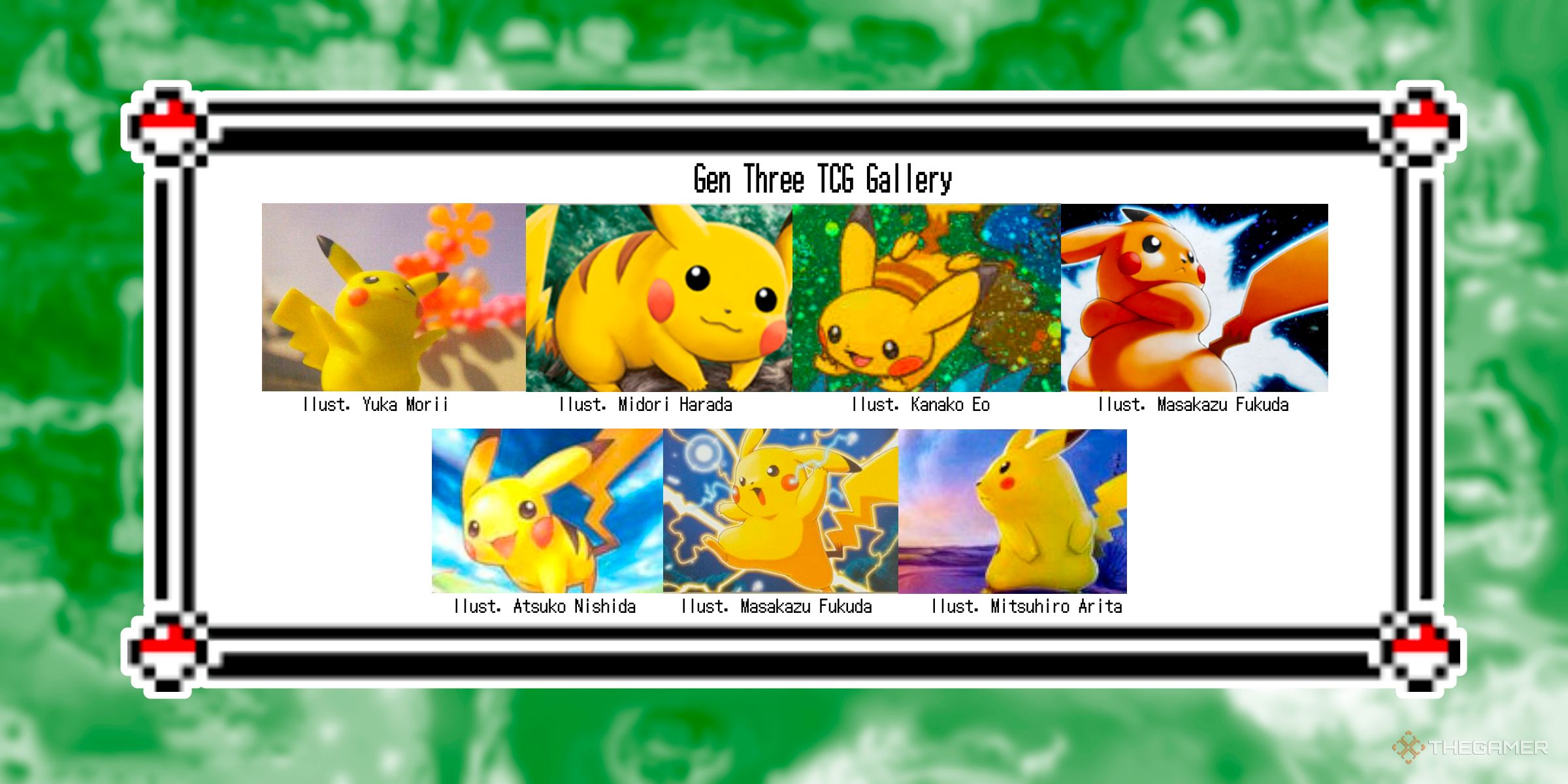 A Closer Look At Every Different Art Style Pikachu Has Had In Pokemon