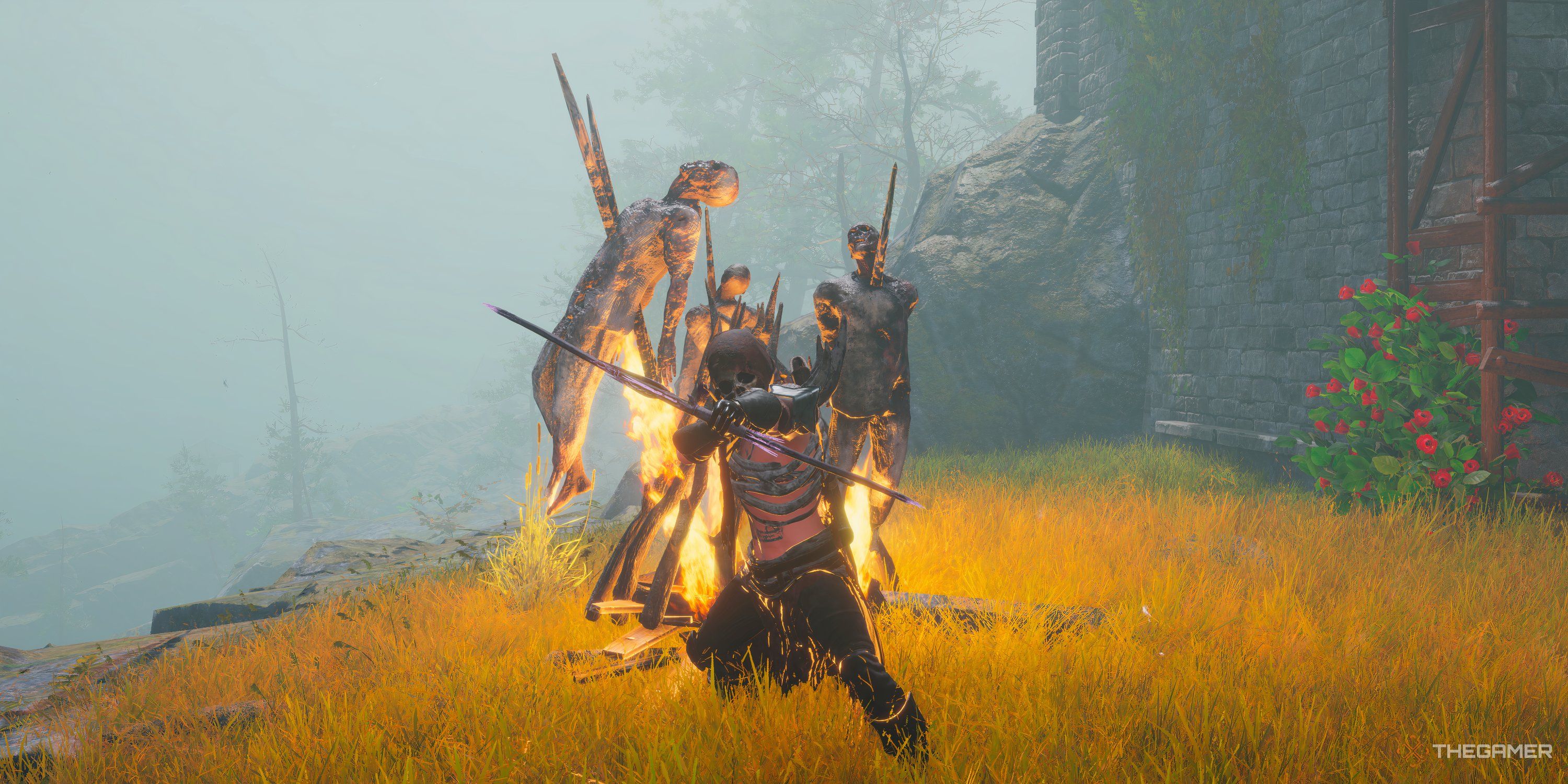 Archer Bow Pose in Tainted Grail Fall of Avalon.