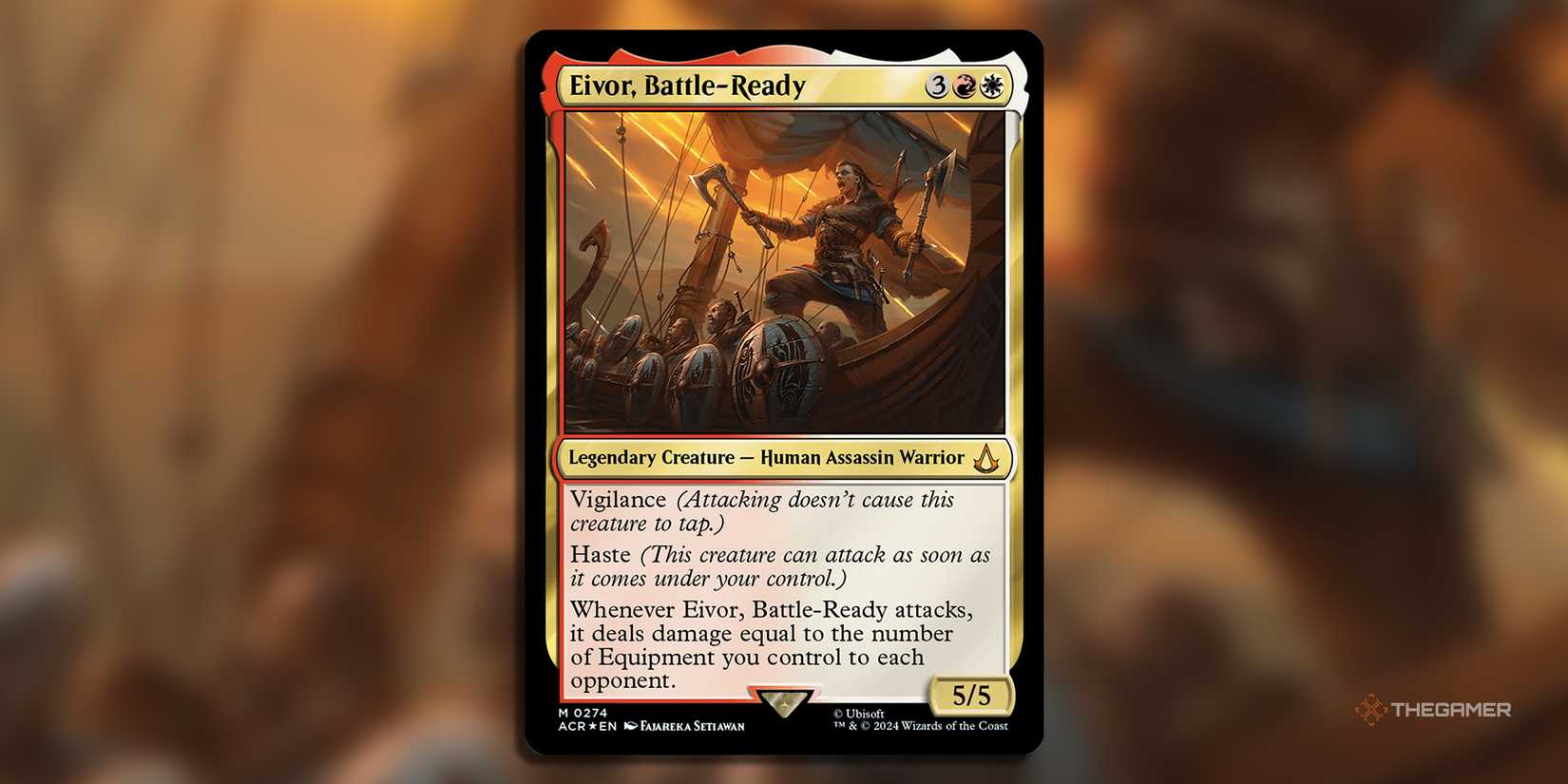 eivor mtg card Eivor, Wolf-Kissed (Showcase) [Assassin's Creed] | MTG Single