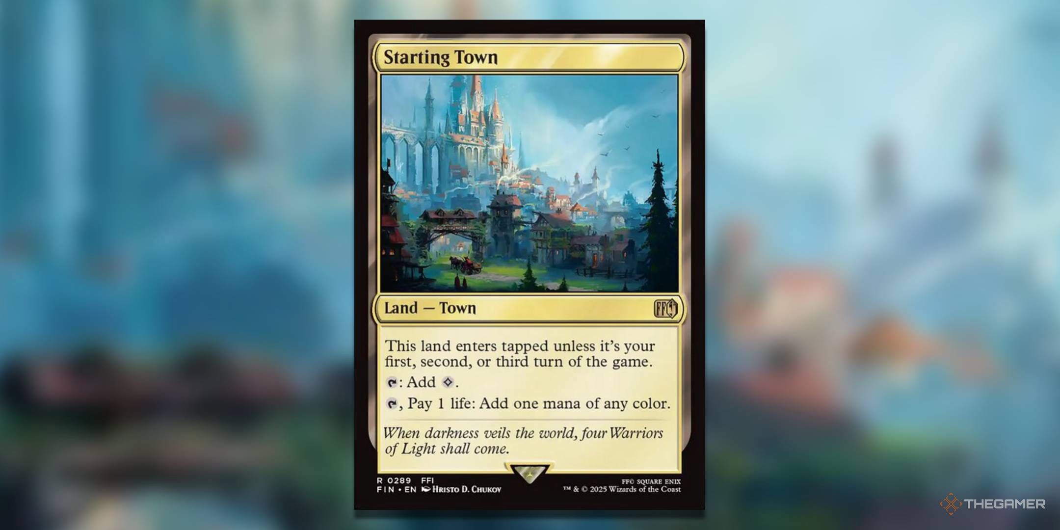 all towns final fantasy mtg Magic The Gathering - Universes Beyond - or third turn of the game. final fantasy mtg towns Town