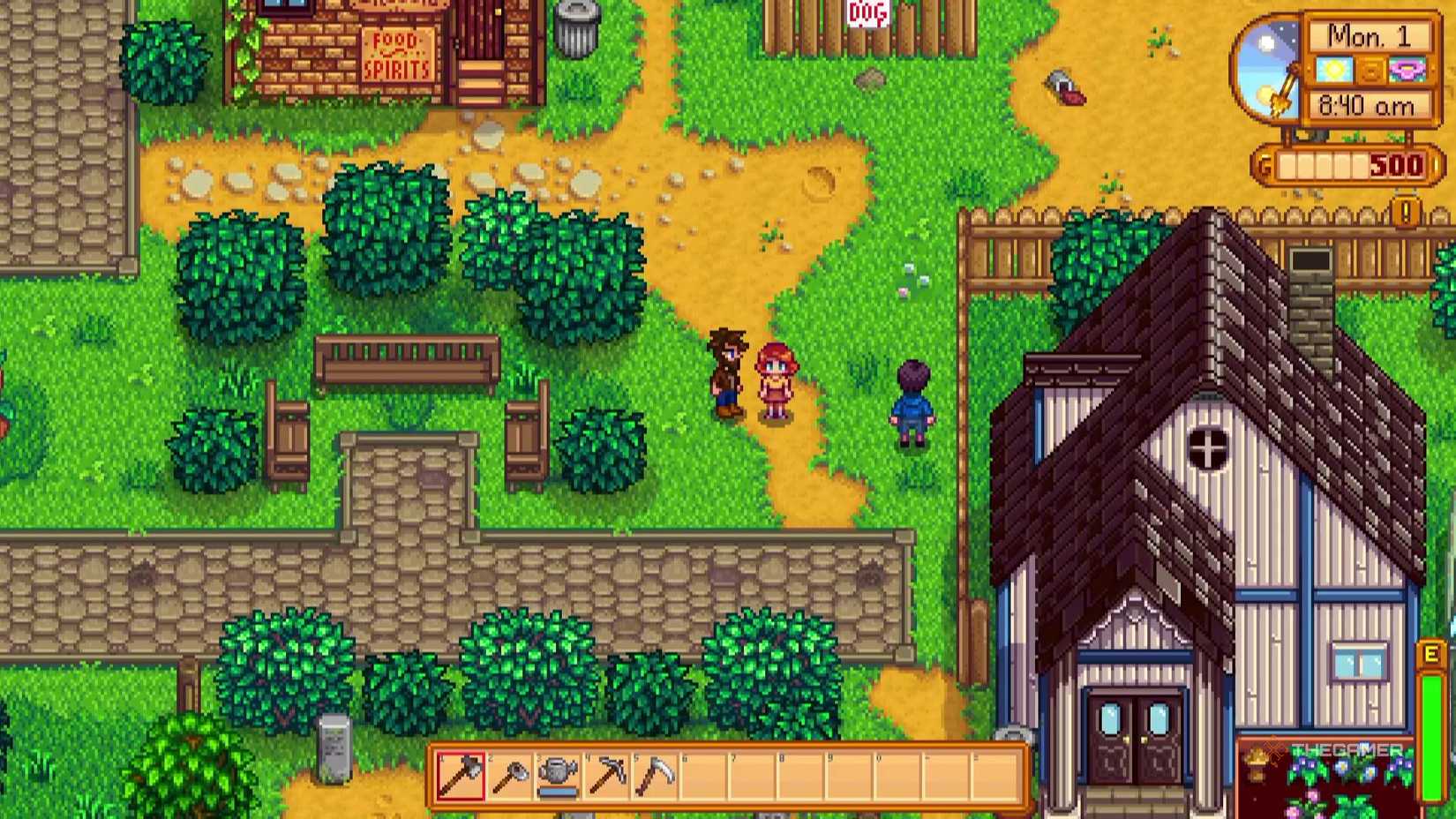 Penny stands before us in Stardew Valley.