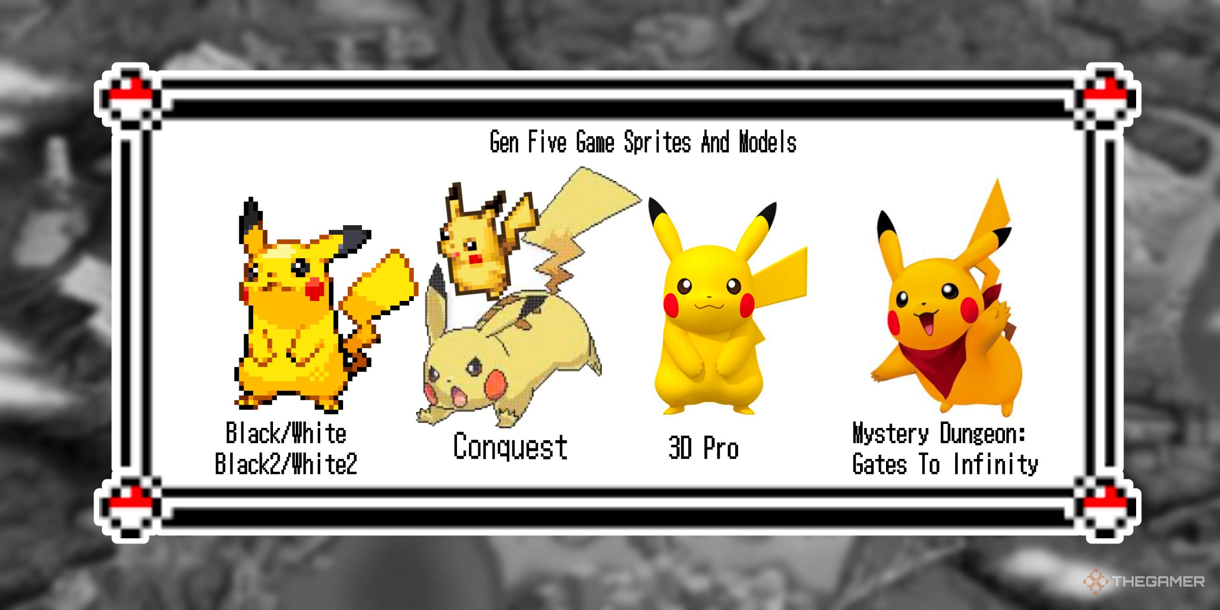 A Closer Look At Every Different Art Style Pikachu Has Had In Pokemon