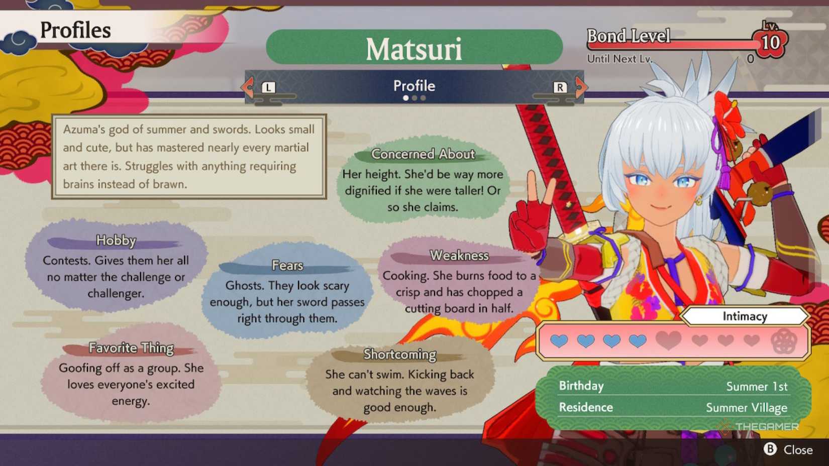 Best Gifts And Hangouts For Matsuri In Rune Factory Guardians