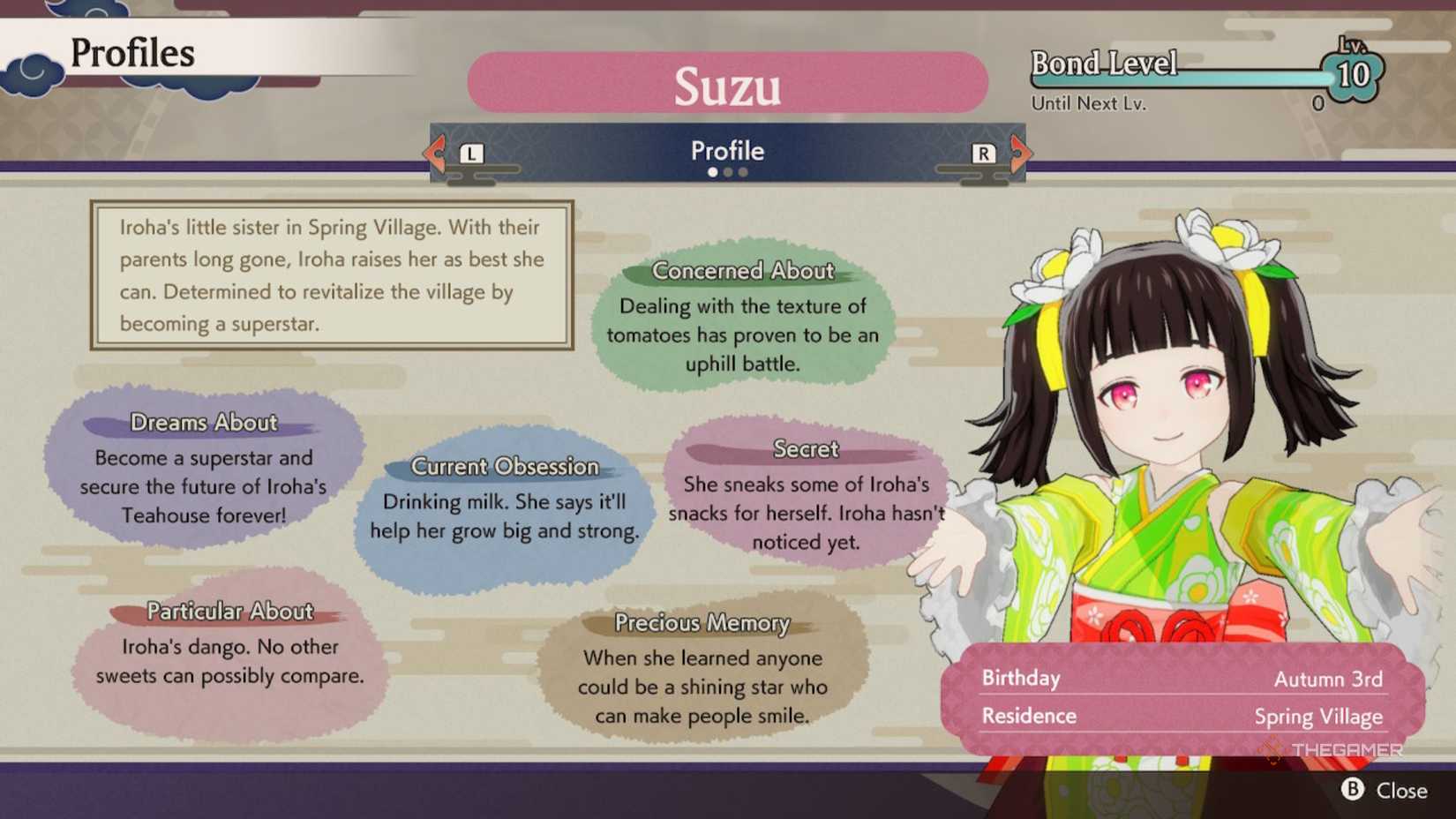 Best Gifts And Hangouts For Suzu In Rune Factory: Guardians Of Azuma