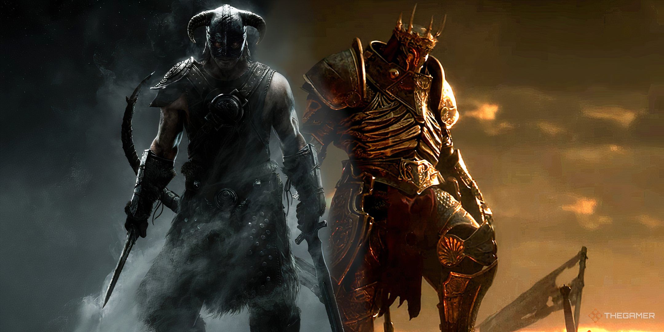 Collage the Dragonborn with King Arthur.