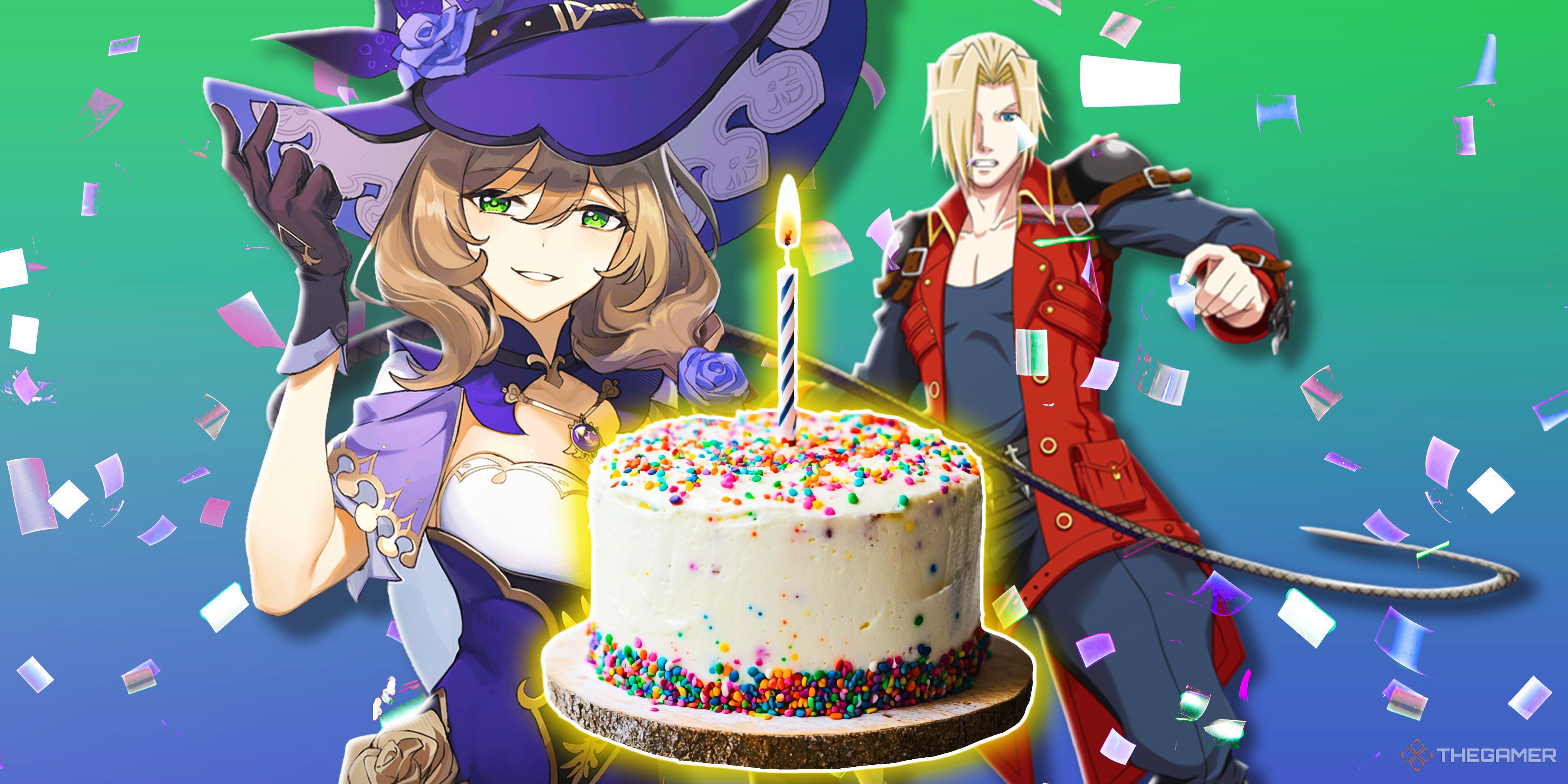 Genshin Impact Lisa and Castlevania Portrait Of Ruin.