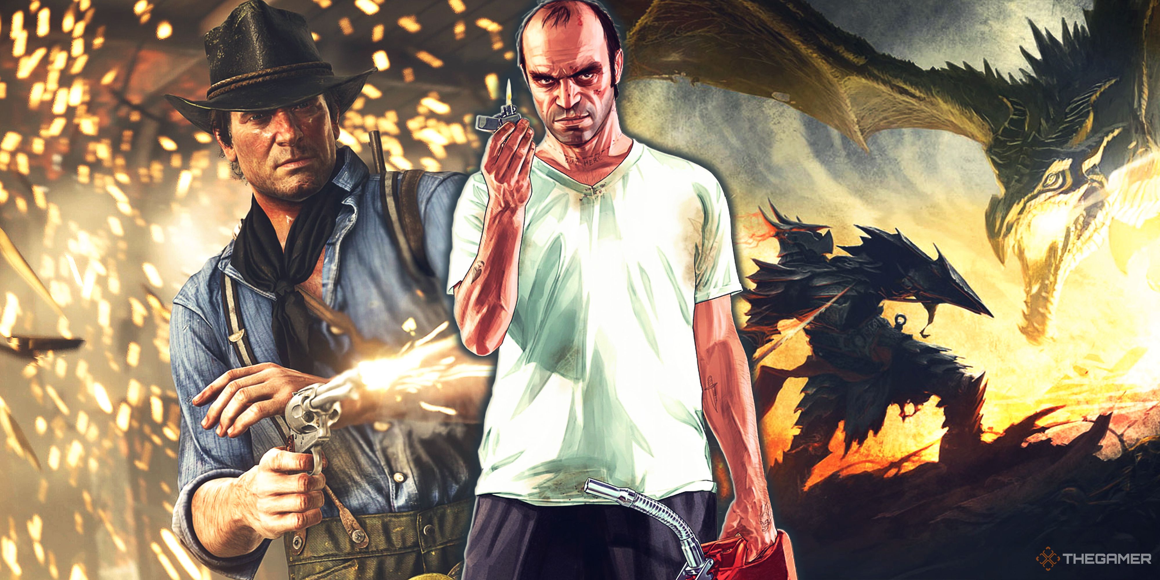 Red Dead Redemption 2, Grand Theft Auto 5 and Skyrim.