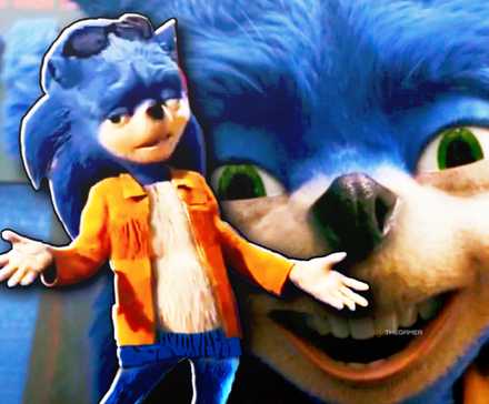 Ugly Sonic in the Chip 'n Dale: Rescue Rangers.