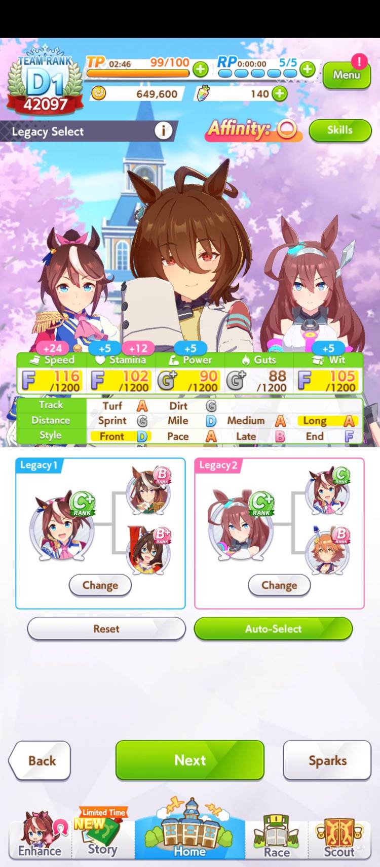 Agnes Tachyon legacies are shown in Umamusume Pretty Derby.