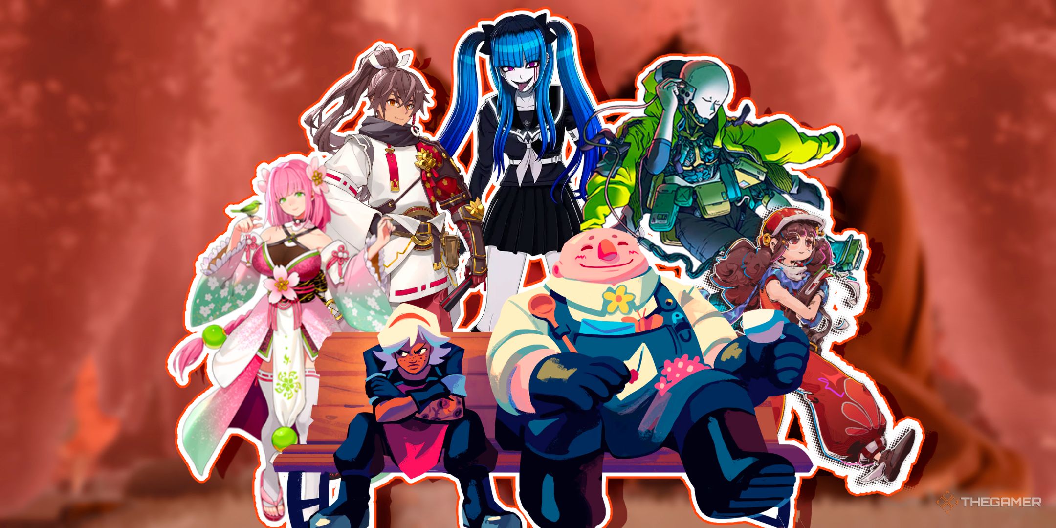Characters from Rune Factory: Guardians Of Azuma, Wanderstop, The Hundred Line -Last Defense Academy-, Citizen Sleeper 2: Starward Vector, and Haste: Broken Worlds are grouped together.