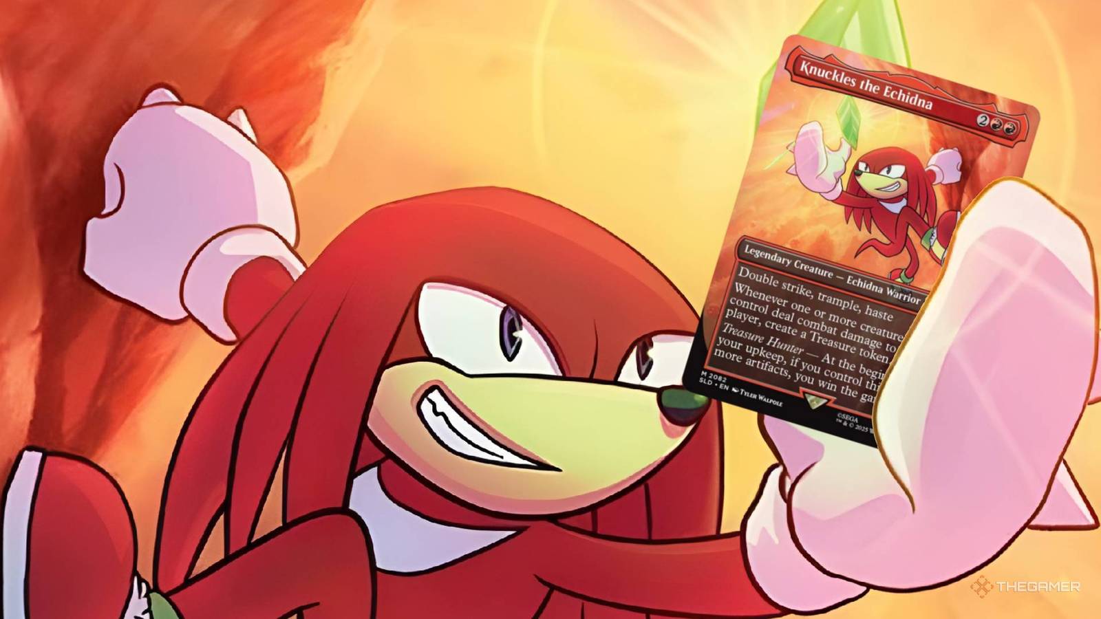 knuckles mtg card Knuckles the Echidna Treasures Commander Deck Magic Cards MTG Ready-to-Play EDH