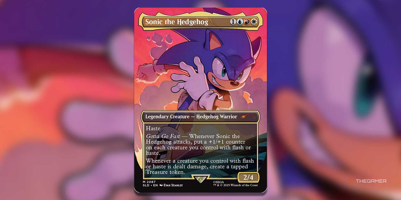 sonic the hedgehog mtg card MTG: Secret Lair X Sonic- Friends and Foes, Nonfoil
