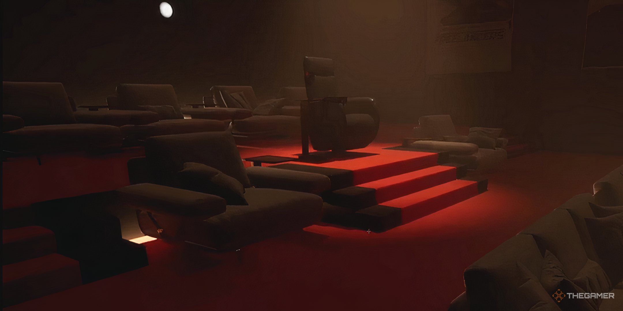 The director's chair in the cinema in Dead Take.