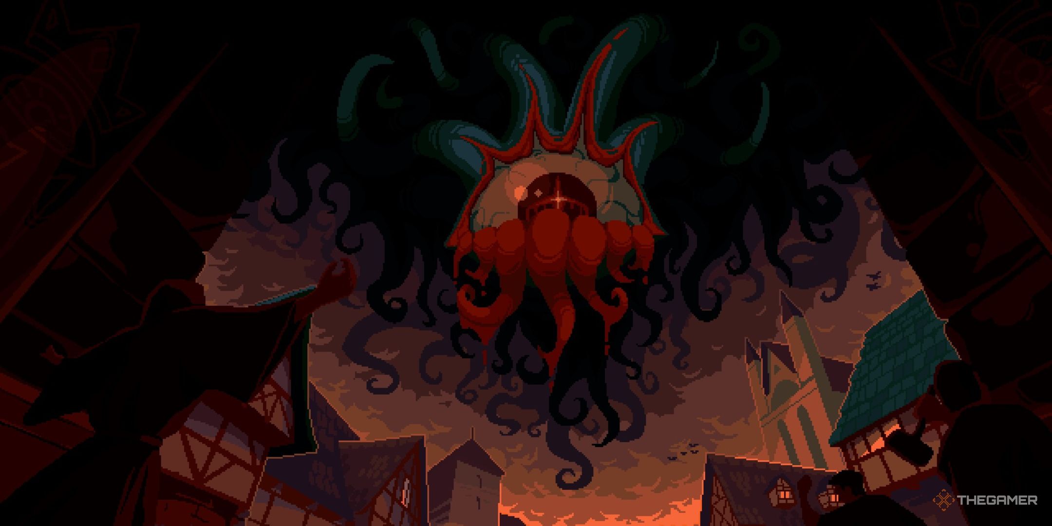 the royal gaze watches a city from above in The King Is Watching.