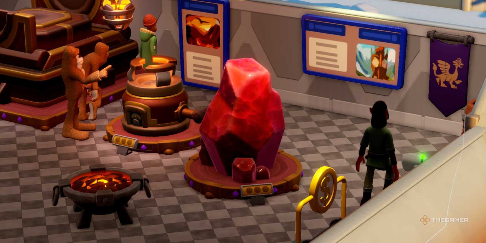 A pristine fire crystal is on display at the Two Points Museum.