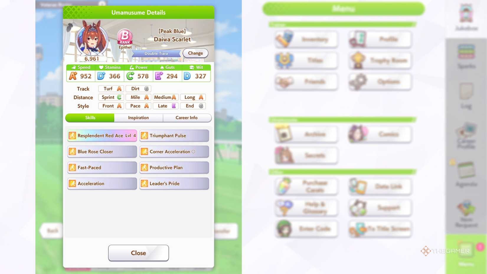 Umamusume Pretty Derby Daiwa Scarlet full run with B rank.