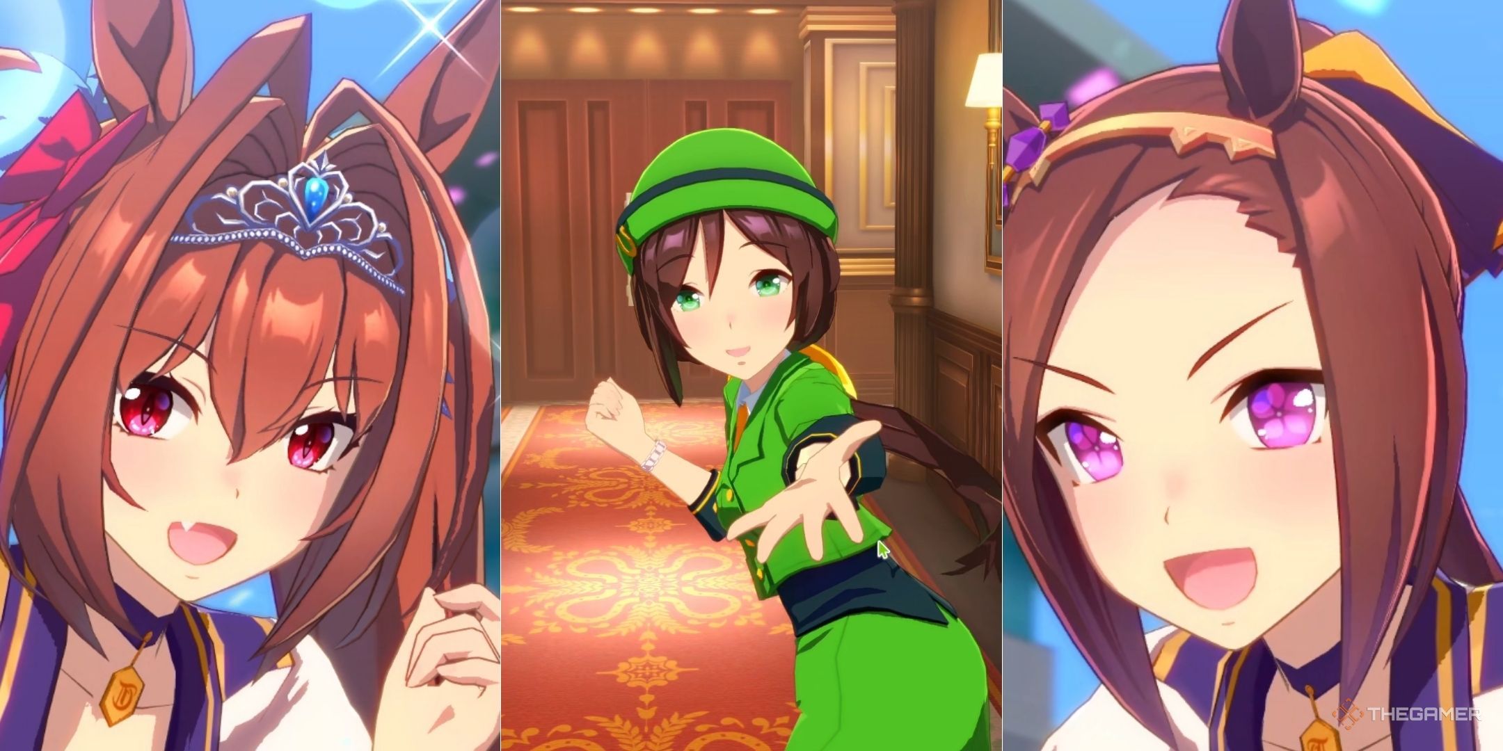 Umamusume Pretty Derby different animations while pulling derby.