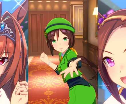 Umamusume Pretty Derby different animations while pulling derby.